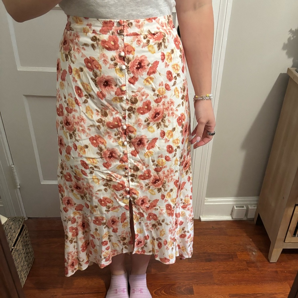 Abercrombie skirt, floral pattern